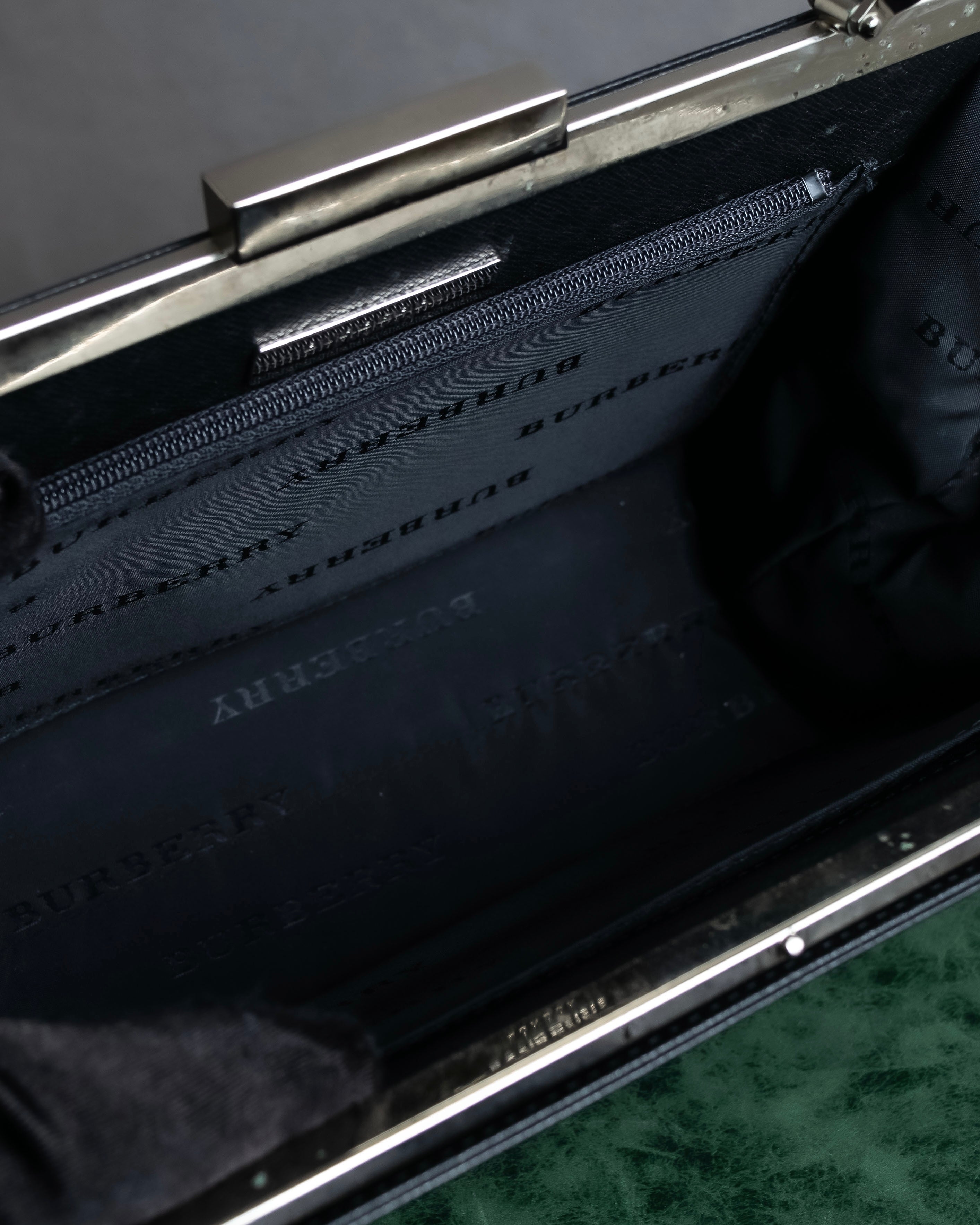 "BURBERRY" Nova check embossed leather hand bag