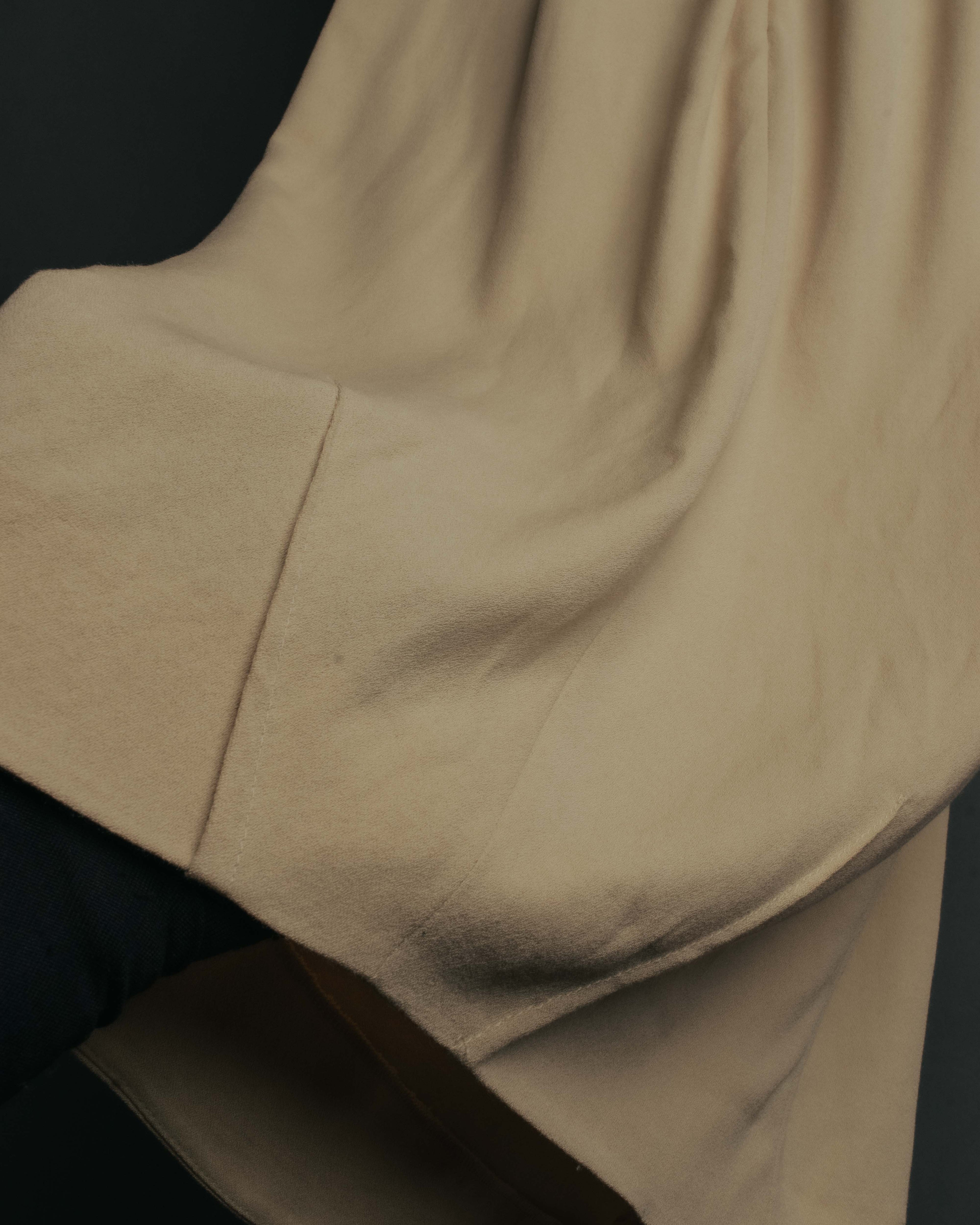 "FENDI" 00's-10's Draped wool blend dress