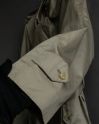 "BURBERRYS" Classic military detail maxi length trench coat