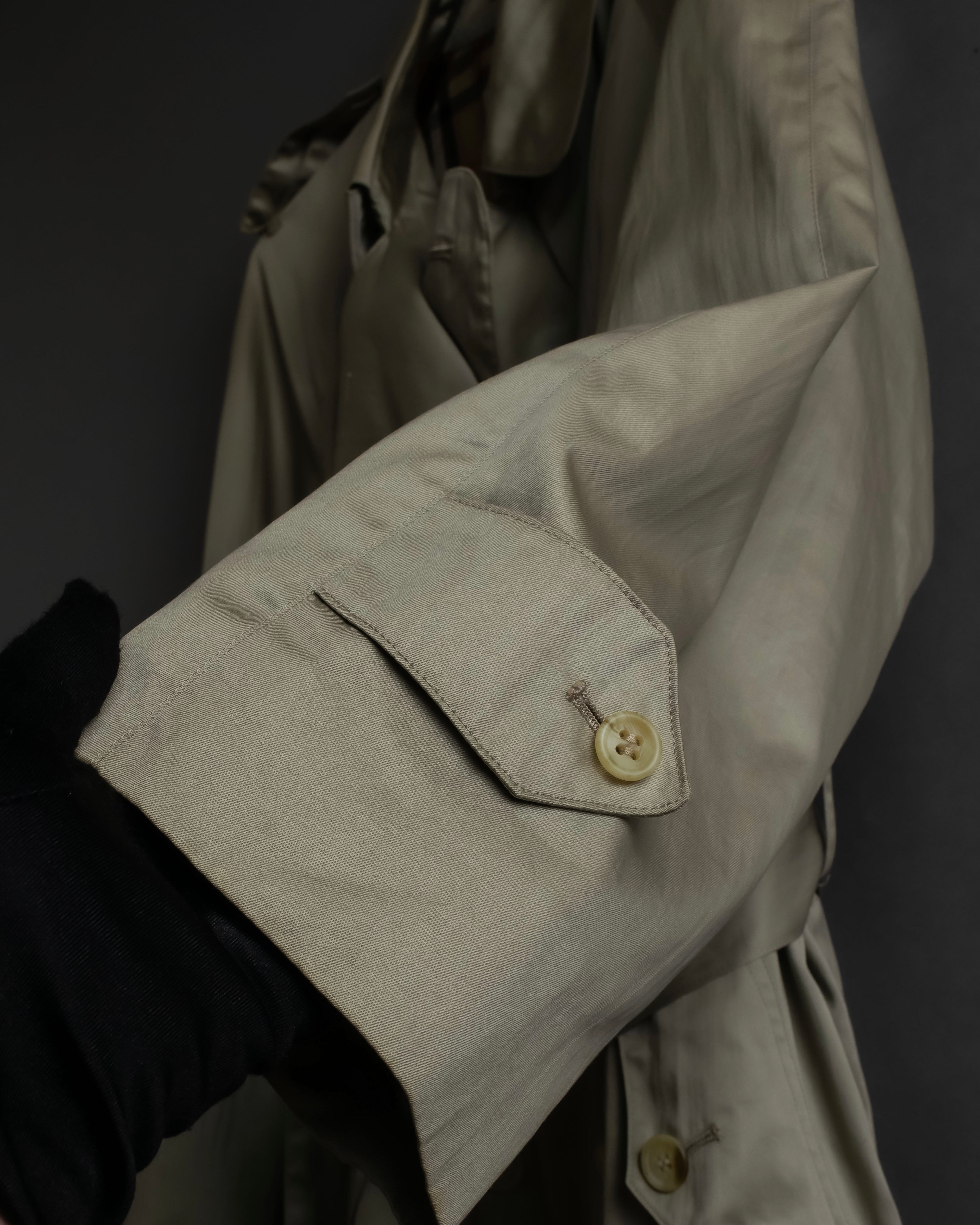 "BURBERRYS" Classic military detail maxi length trench coat