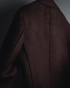 "BOB" Brushed wool single-breasted coat