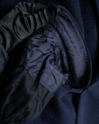 "BALENCIAGA" Peak lapel double-breasted chester coat