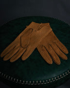 “Yves Saint Laurent” 80’s-90’s Hand-stitched peccary leather gloves