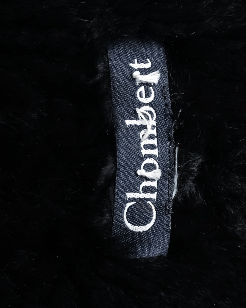 "CHOMBERT" Thick fringe design fur-like long muffler