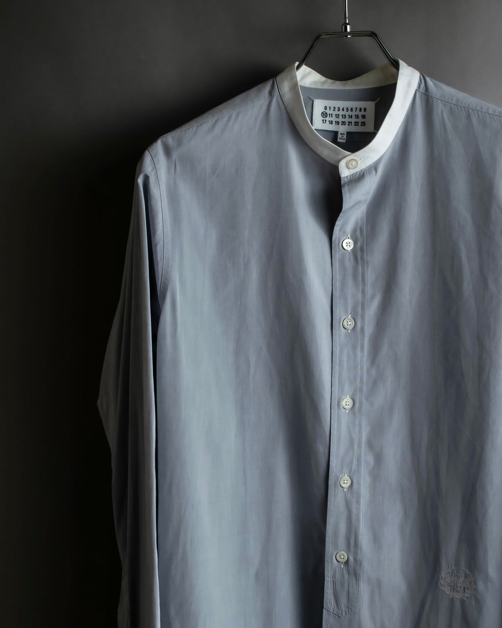 "MAISON MARGIELA" 21SS Long tail design band collar shirt