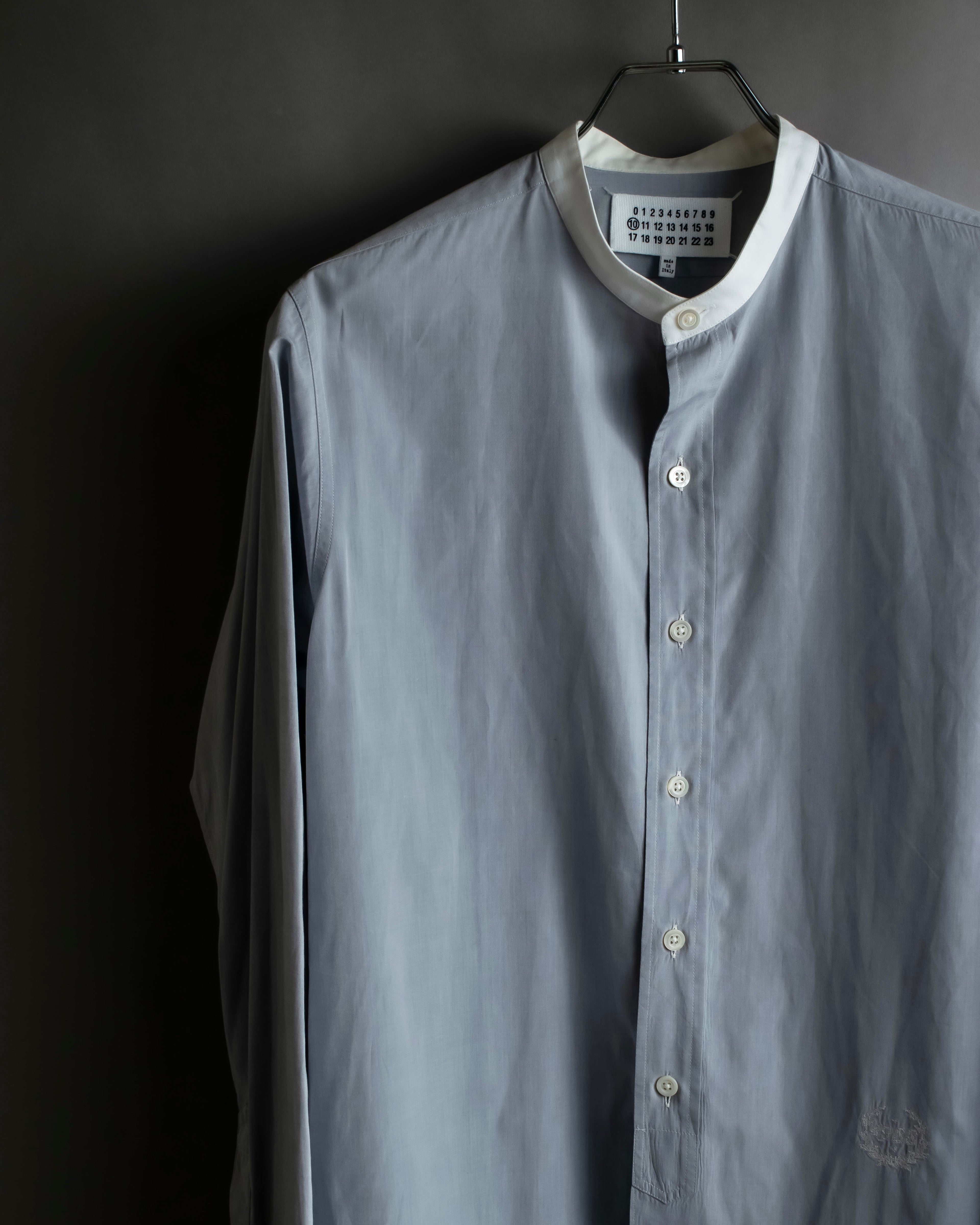 "MAISON MARGIELA" 21SS Long tail design band collar shirt
