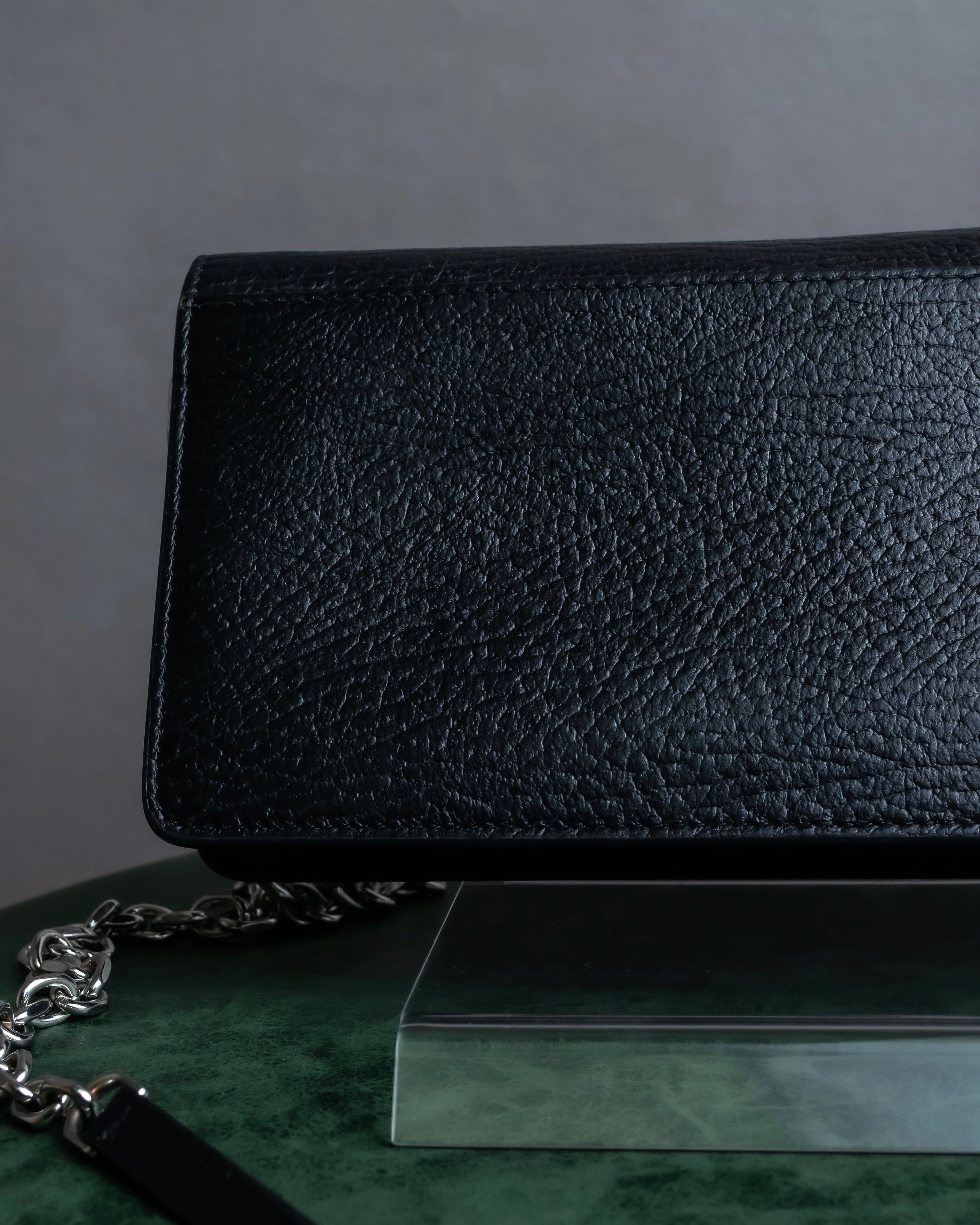 "MAISON MARGIELA" Calf leather chain shoulder wallet bag
