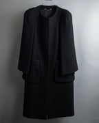 "GUCCI" Tom Ford period round neck flying squirrel long coat