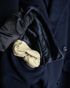 "Polo University Club by Ralph Lauren" Peaked dorapelle double-breasted wool chester coat