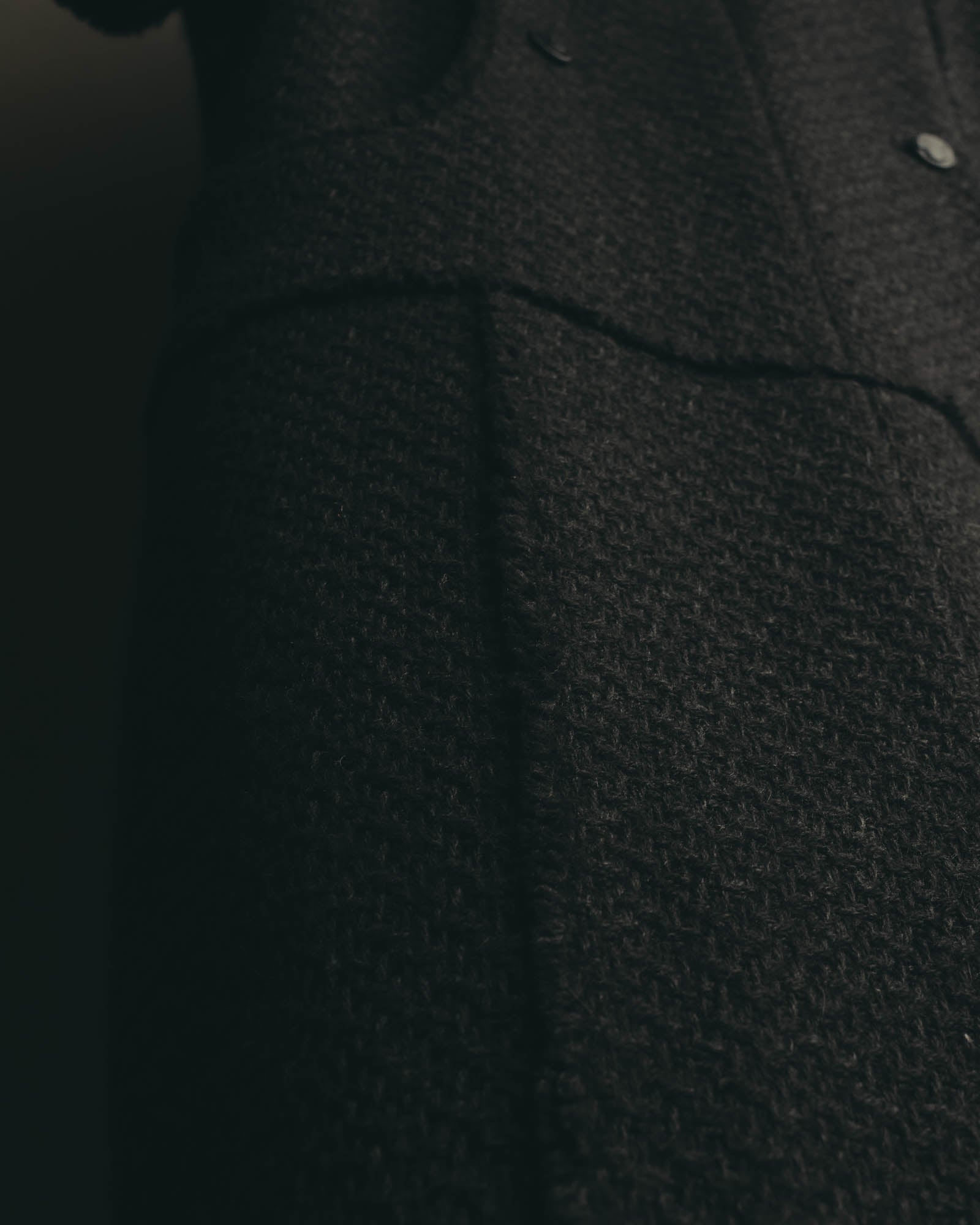 “CHANEL” 04AW textured tweed short sleeve jacket
