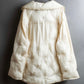 "MAISON MARGIELA" Offwhite color quilted padded oversized tailored coat