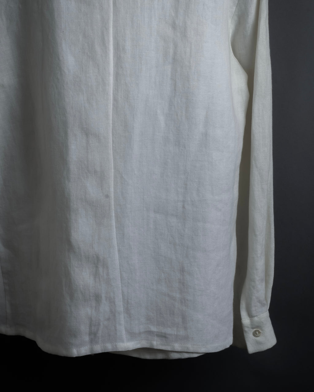 "LOEWE" 00's Fly front linen shirt
