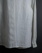 "LOEWE" 00's Fly front linen shirt
