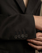 "GUCCI" 90's Elegant suiting pinstripe set up