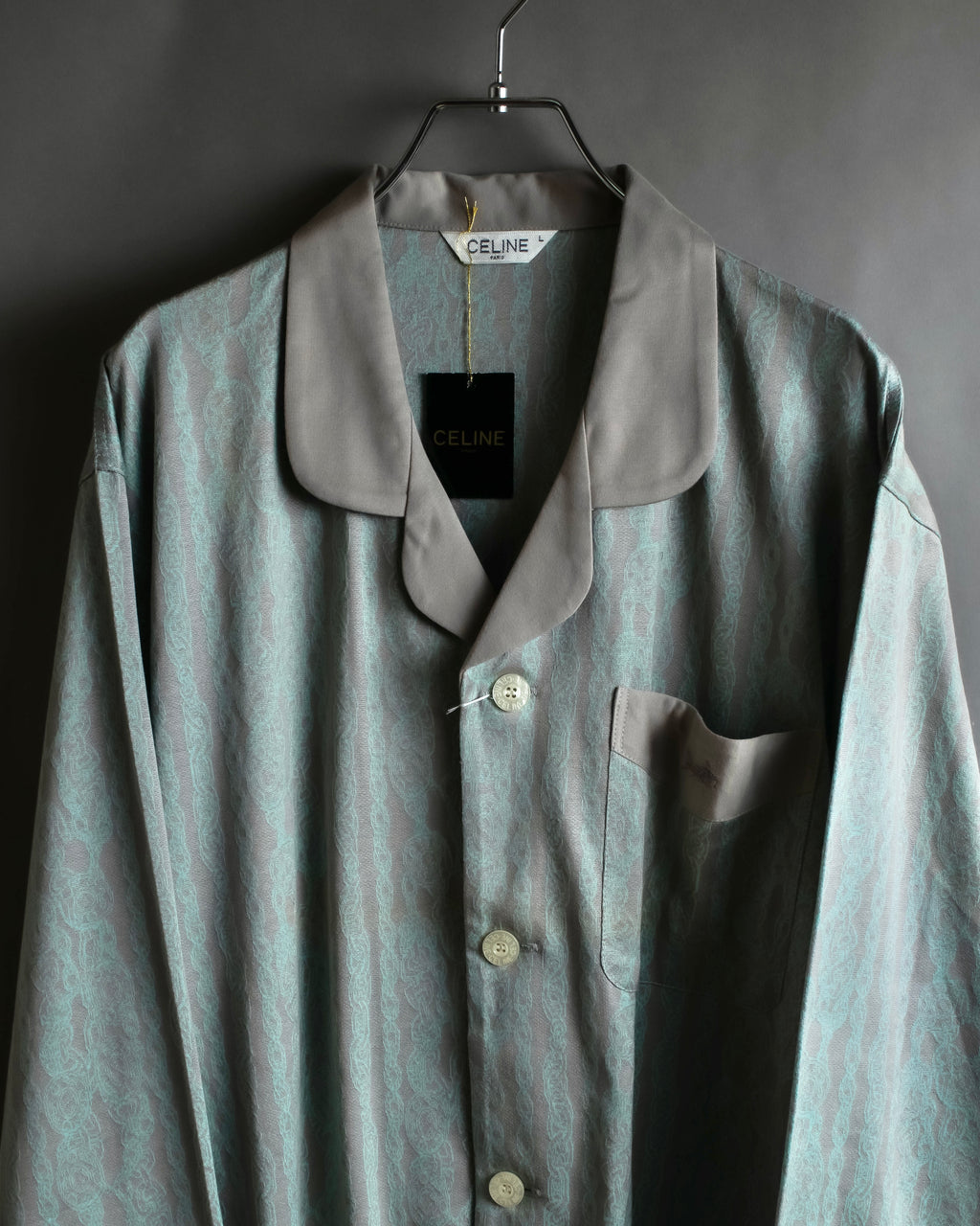 "CELINE" Chain motif pattern relaxed pajama set up