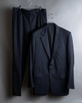 "LOUIS VUITTON" 2 button relaxed tailored jacket &amp; no tuck tapered slacks set up