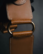 "HERMES" 1993 equestrian linked leather belt