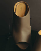 "Sergio Rossi" 10's Minimal leather mule sandals