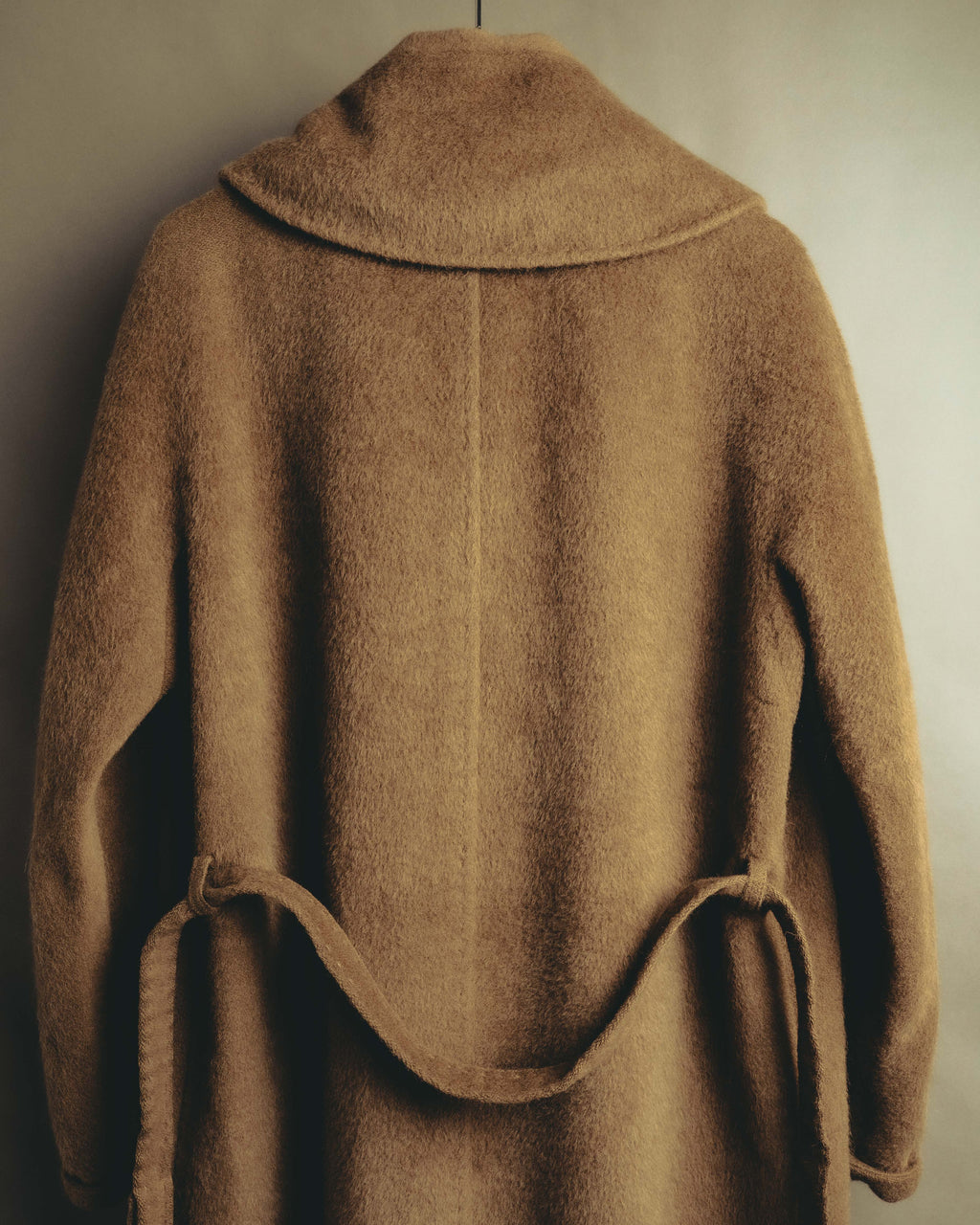 -SPECIAL- “Max Mara” 90’s-00’s Angora blend belted wrap coat