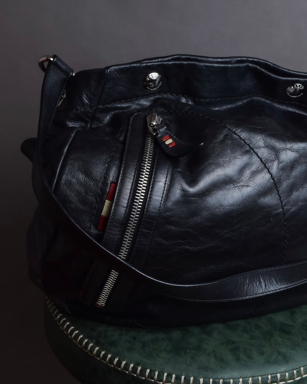 "BALLY" Soft grained calf shoulder bag