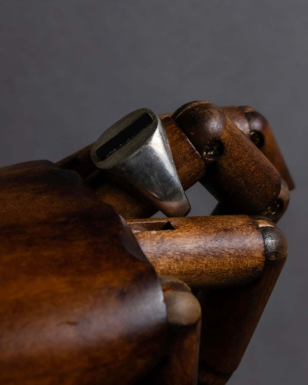 "MAISON MARGIELA" 18SS signet design silver ring