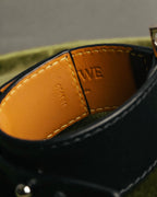 “LOEWE” 2010’s-2020’s industrial leather cuff bracelet