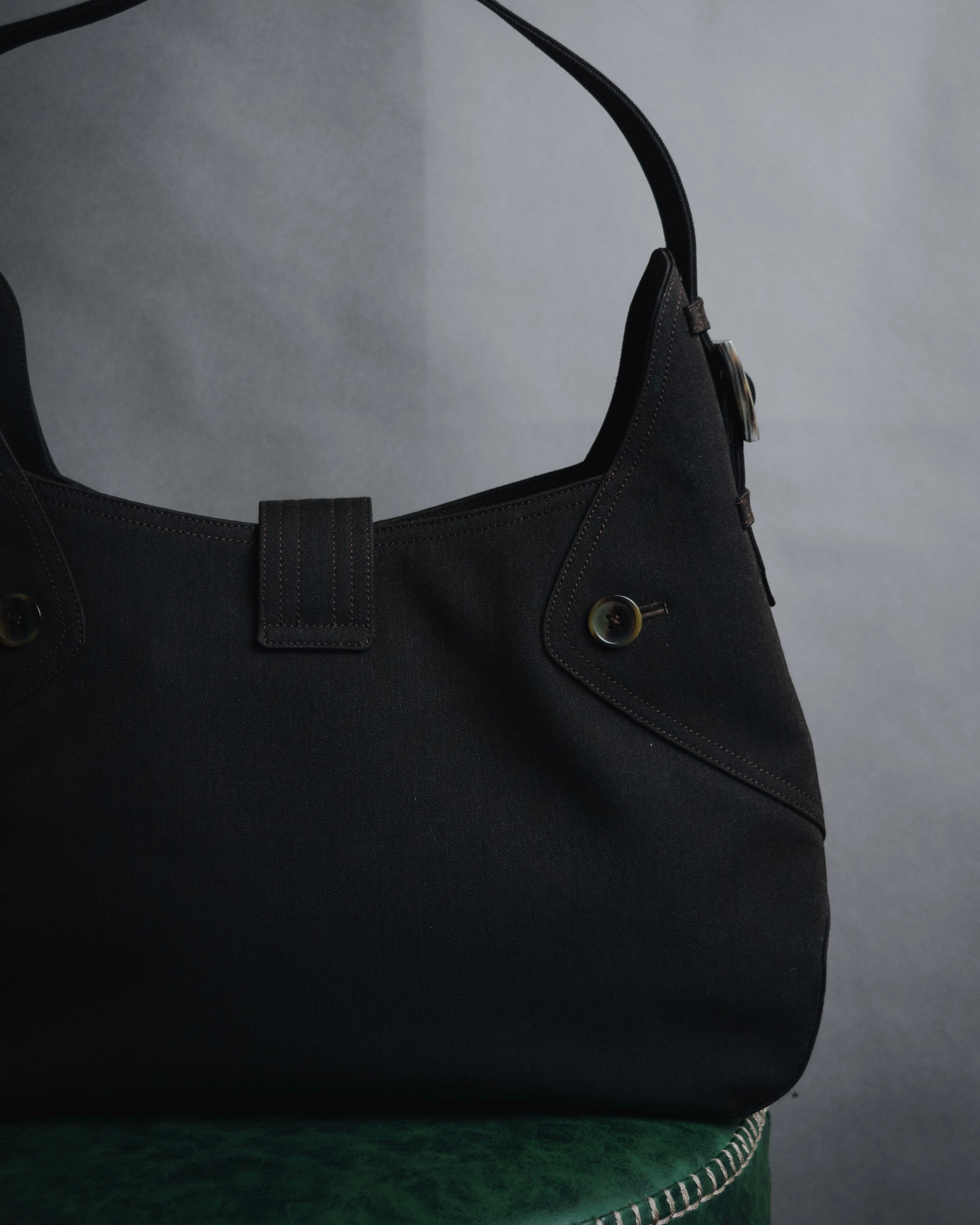 "Salvatore Ferragamo" 00’s canvas hobo shoulder bag