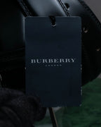 "BURBERRY" Equestrian Knight design leather belt