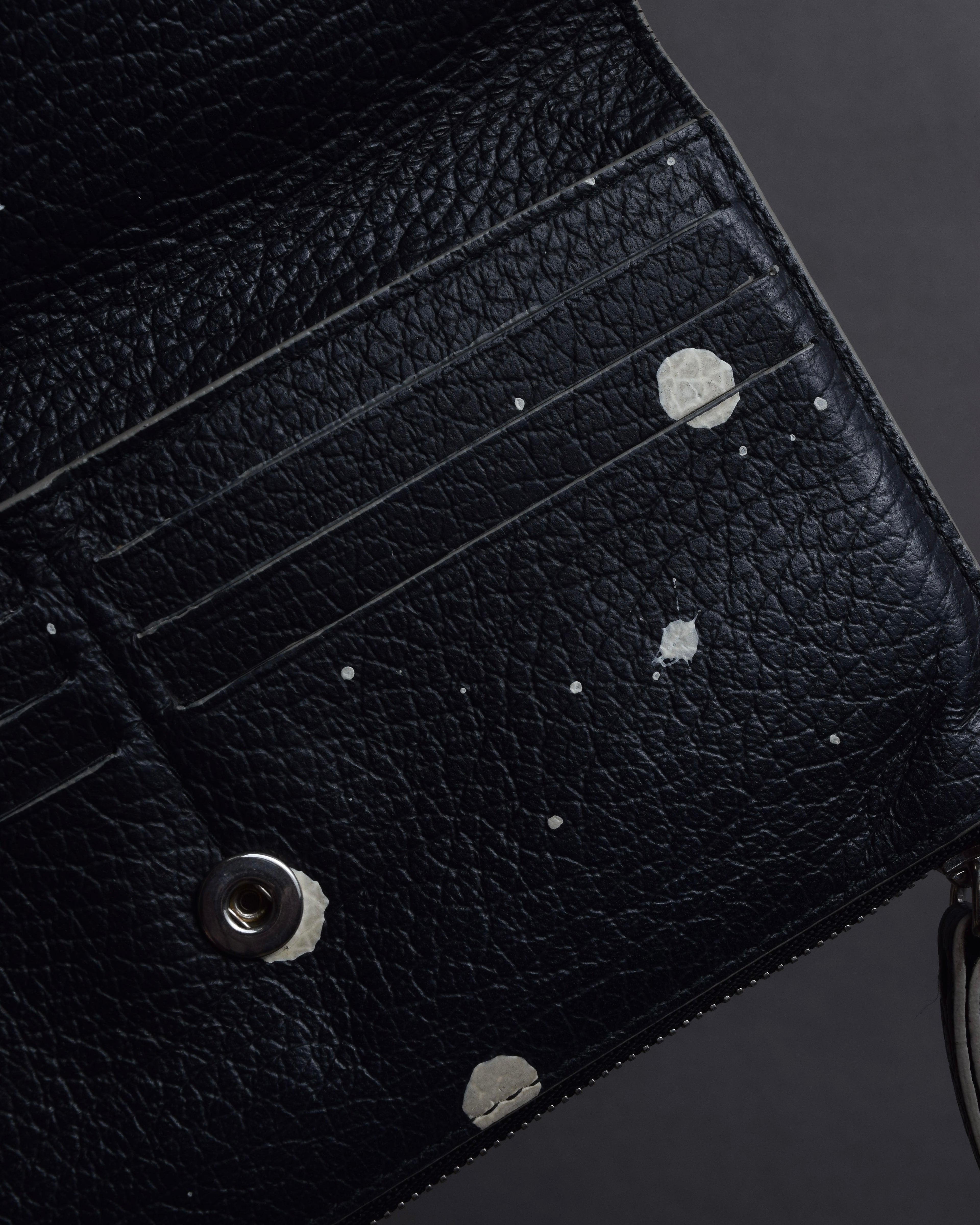 "MAISON MARGIELA" Paint spot pattern leather wallet