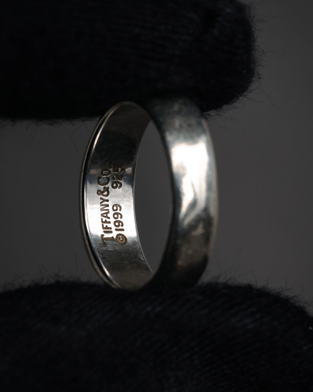 “TIFFANY & CO.” 1999-2005 Dome band silver ring