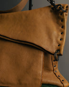 "BOTTEGA VENETA" 00's-10's Grained leather messenger bag