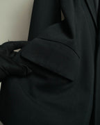 "Y's" 90's-00's Wool rayon single-breasted tailored jacket
