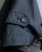 "BURBERRY" Maxi length high neck colour zipper long coat