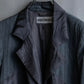 "ISSEY MIYAKE" Different material switching design shape pattern tailored jacket