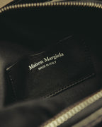 –SPECIAL– “Maison Margiela” 2024-25 Glam slam embroidered trapezoid leather bag