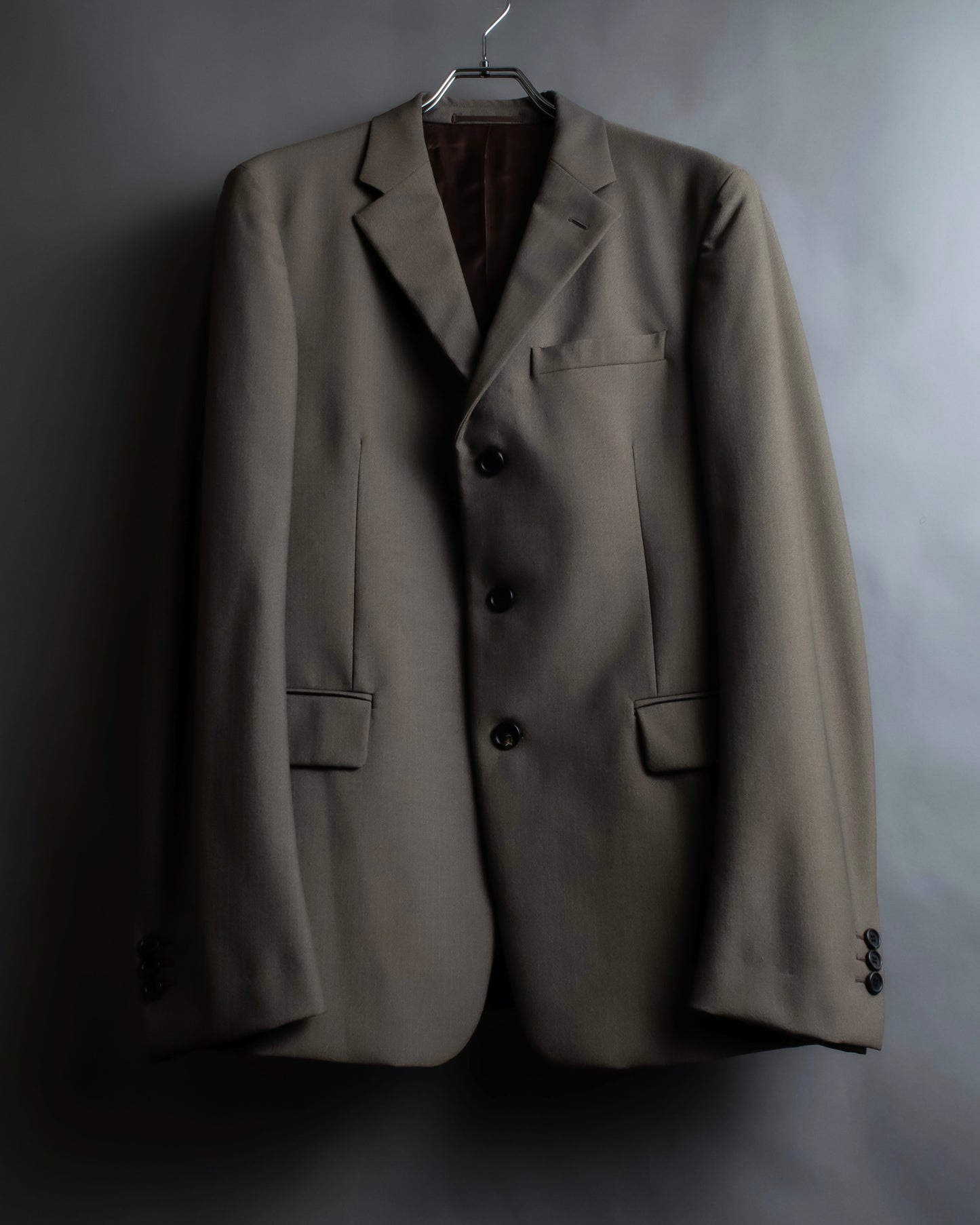 "PRADA" 3 button oversized tailored jacket