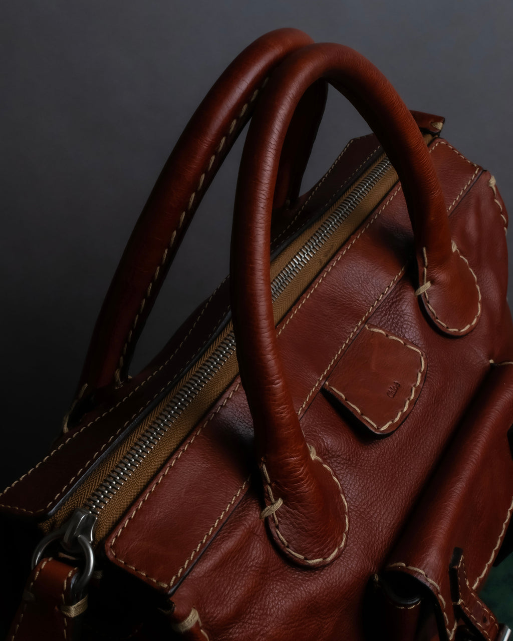 "Chloe" Edith series crossbody leather bag