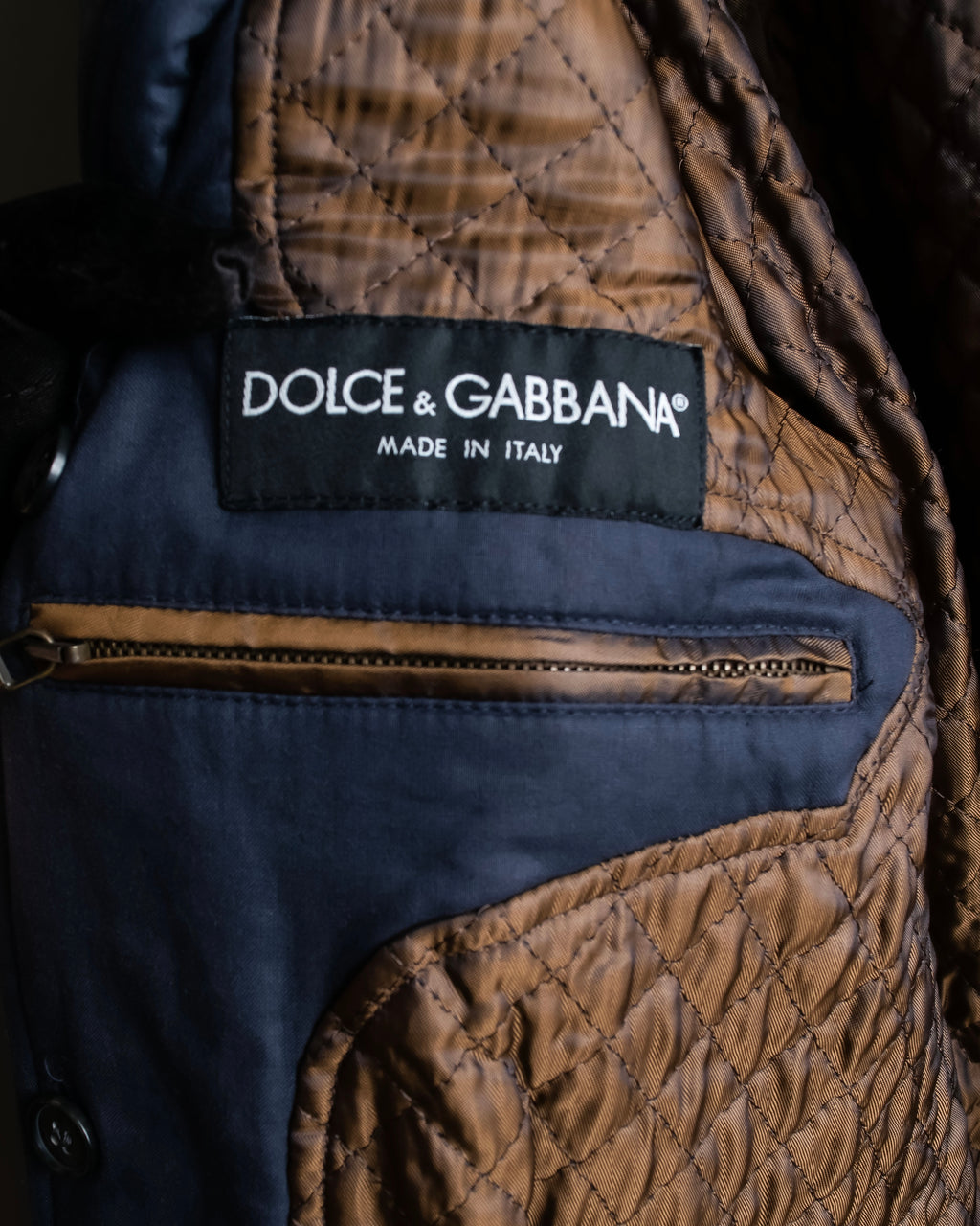 "Dolce & Gabbana" Lightly brushed liner-equipped trench coat