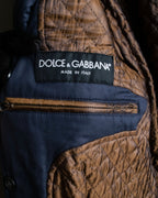 "Dolce & Gabbana" Lightly brushed liner-equipped trench coat