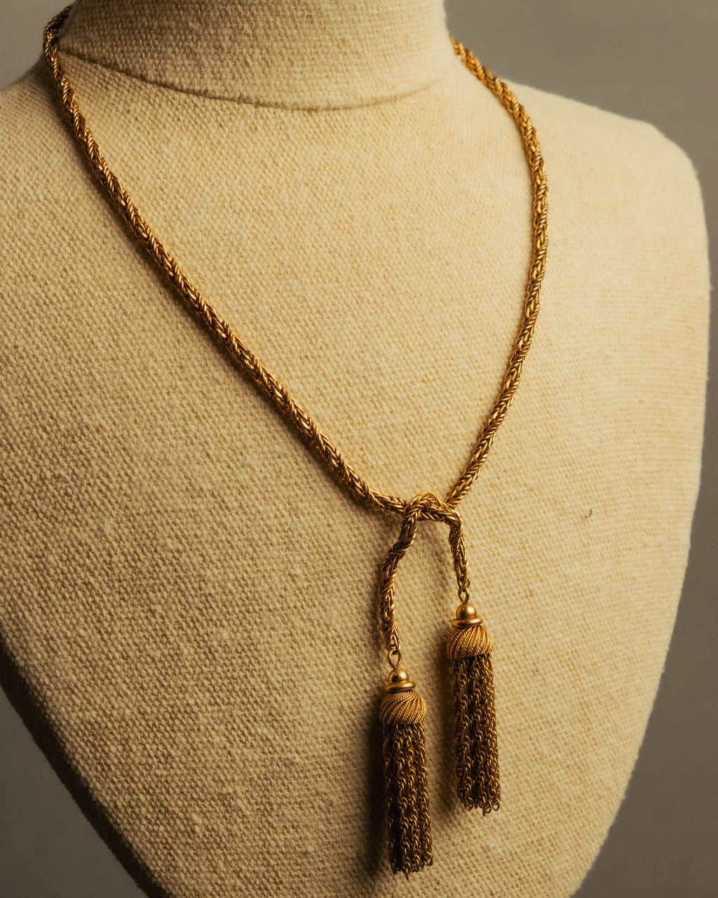 -SPECIAL- “Christian Dior“ 70’s-80’s Tassel rope chain necklace