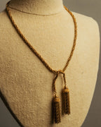 -SPECIAL- “Christian Dior“ 70’s-80’s Tassel rope chain necklace