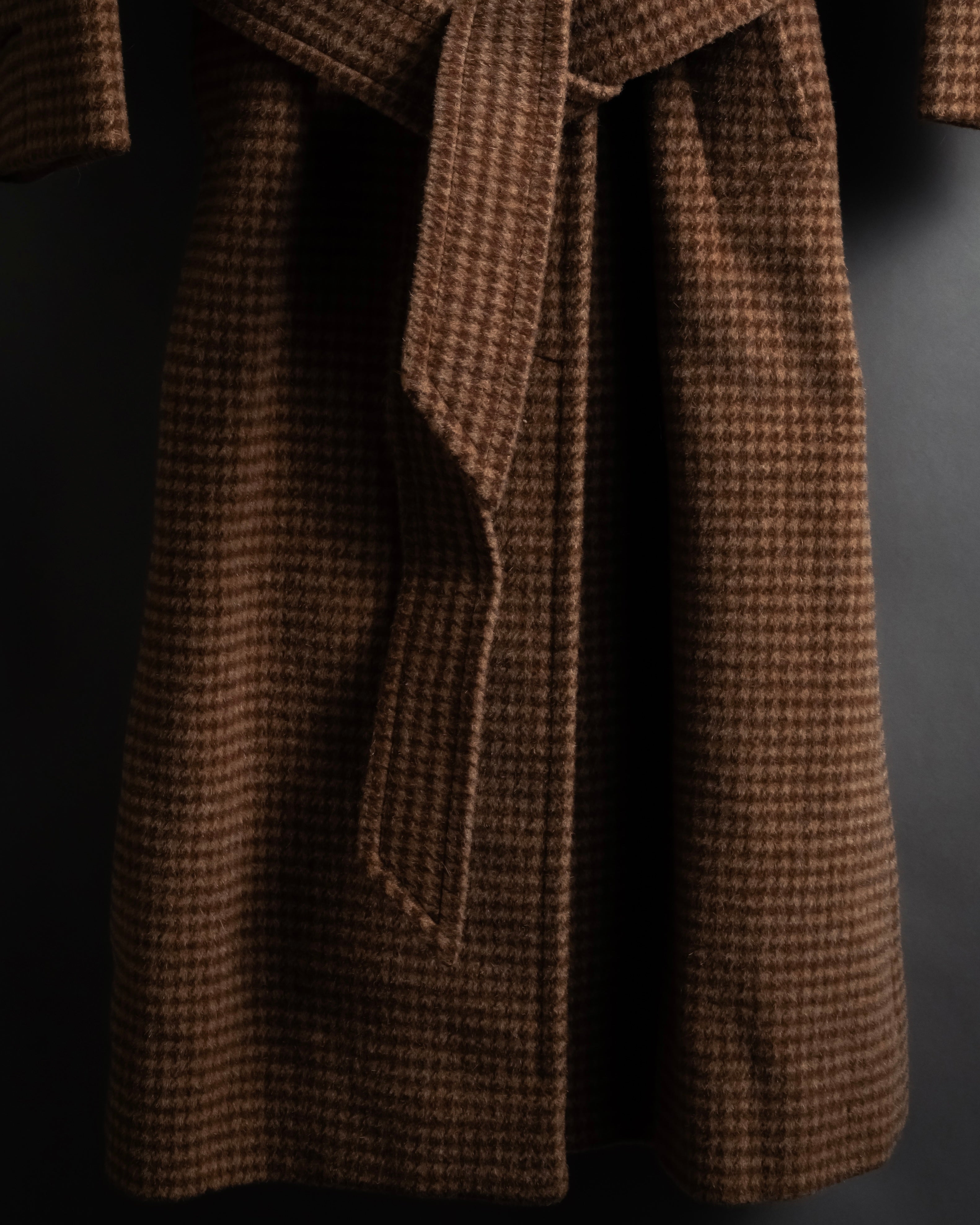 "Burberrys" 80’s-90’s Belted tweed check coat