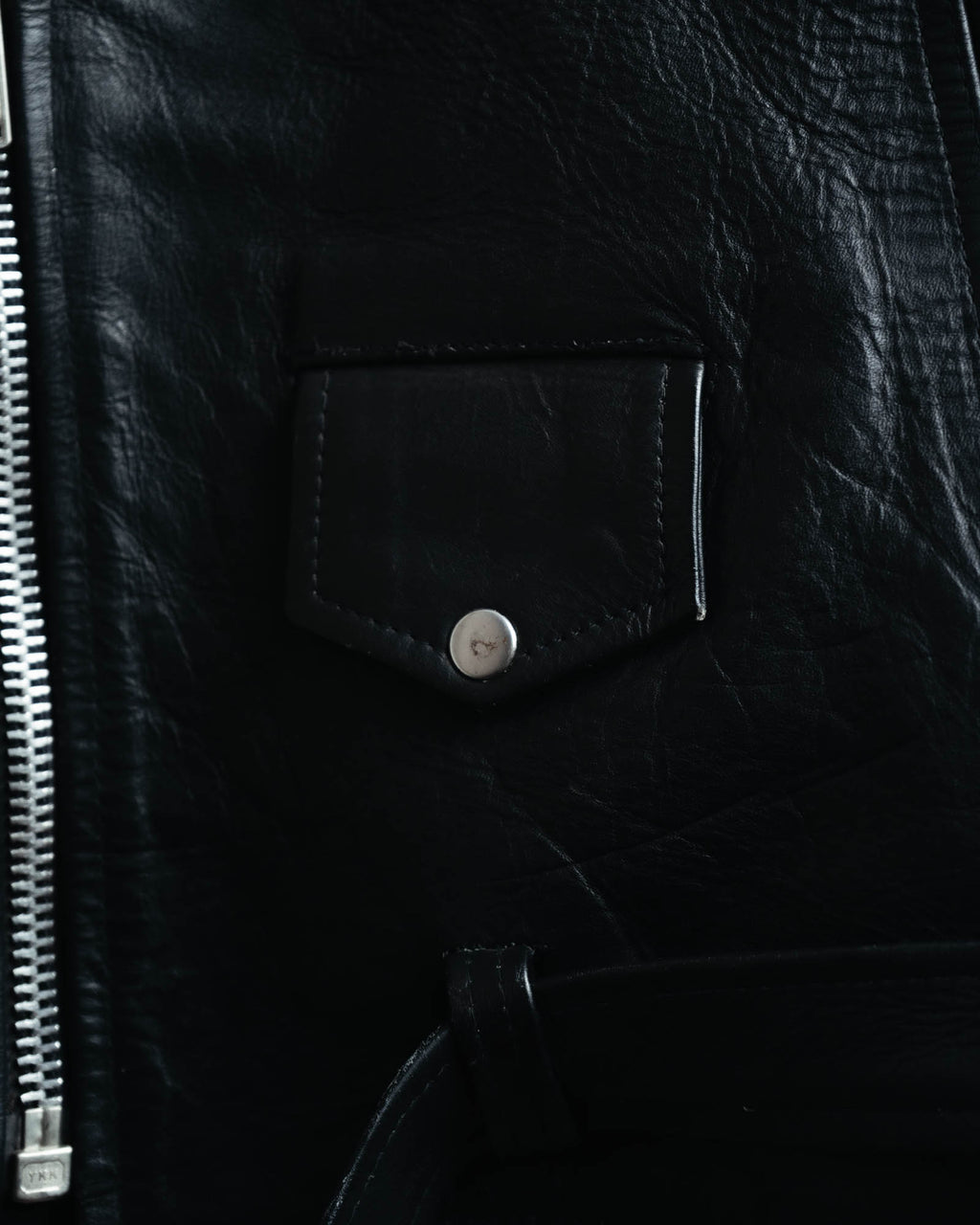 -MOOD MILLÉSIMES- 80’s-90’s heavy-grain double riders jacket