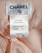 CHANEL/ 2011〜2012 Feather designed Silk Short Skirt Pink