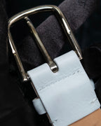 "GIORGIO ARMANI" Genuine leather white color belt