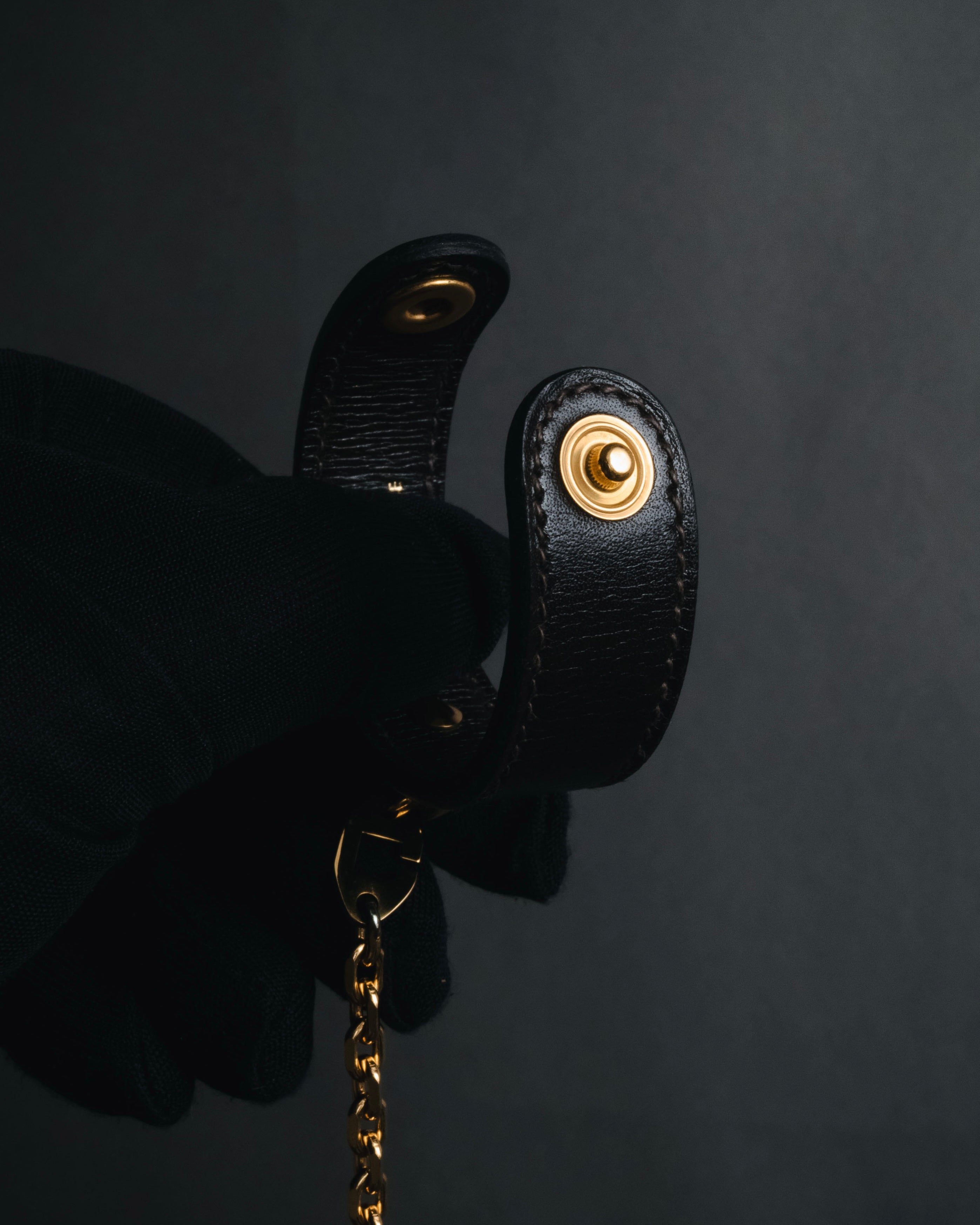 "HERMES" 90’s-00’s classic box calf gloves holder