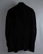 "GIORGIO ARMANI" Velour corduroy double zip up jacket