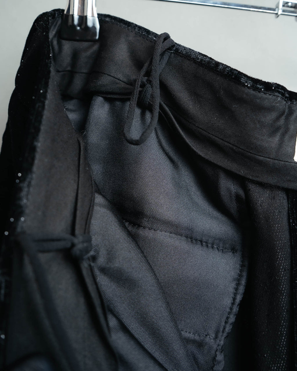 -SPECIAL- “SAINT LAURENT” 2016’s- lamé velvet tuxedo trousers