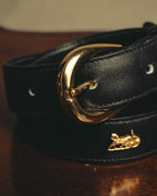 "CELINE" 90's-00's Classic horse carriage waist belt