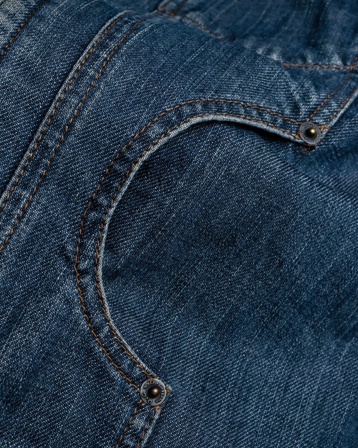 "Dolce & Gabbana" Cutting stitch detail denim jacket